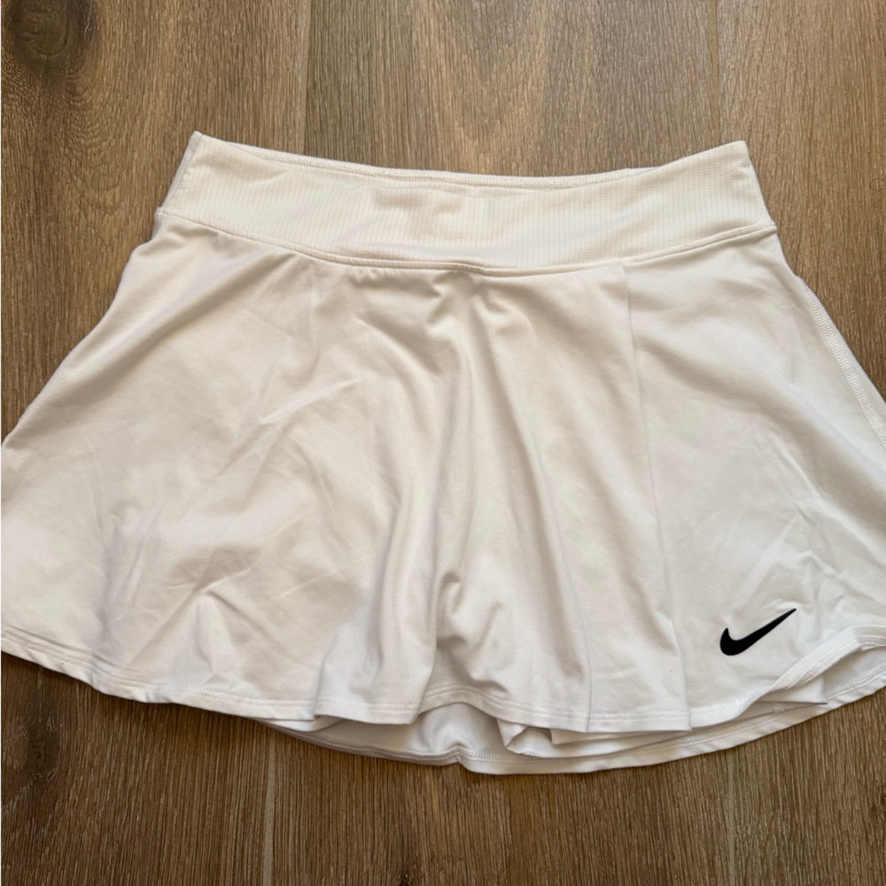 White Nike Athletic Skirt with shorts underneath